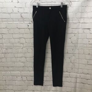 Black Shinestar straight leg pants ( M)‎